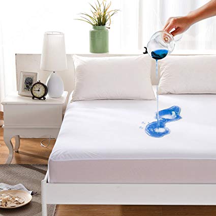 Terry Waterproof Mattress Cover - White