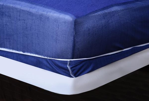 Terry Waterproof Mattress Cover - Blue