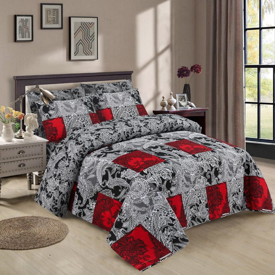 7 Pcs Quilted Comforter Set - Calculus