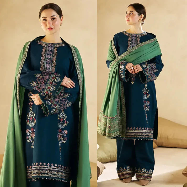 Dhanak 3PC Embroidered-1293