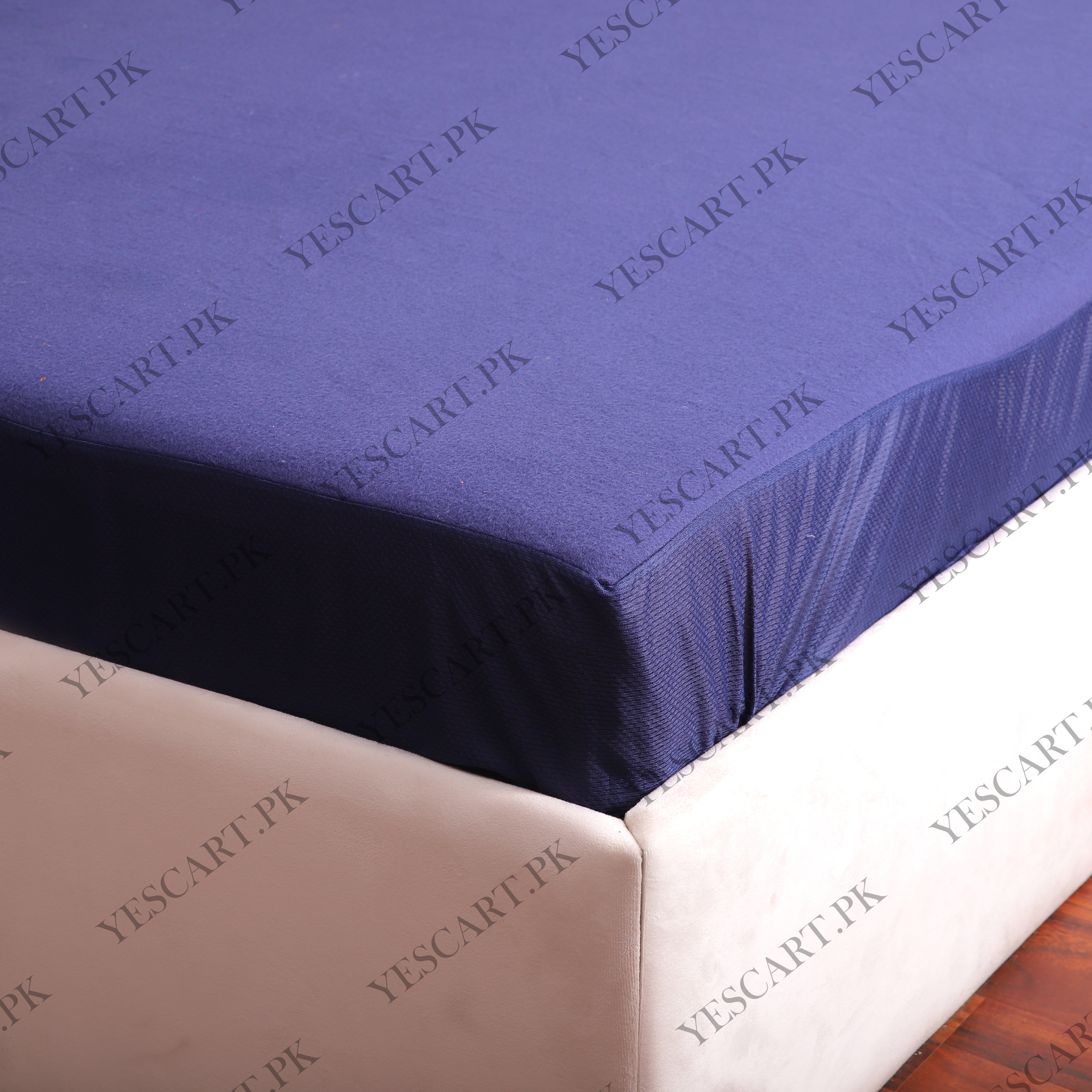 Terry Waterproof Mattress Cover - Blue