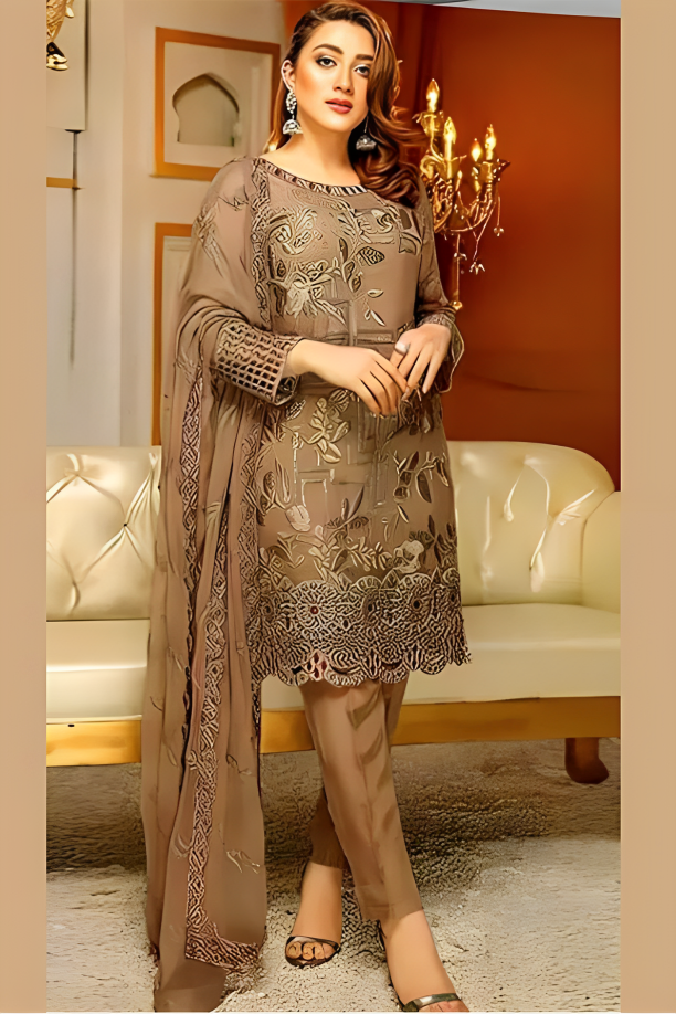 Linen 3PC Embroidered-824