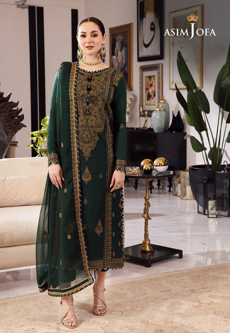 Asim jofa Rang e Noor chiifon fully heavy embroidered spengle work