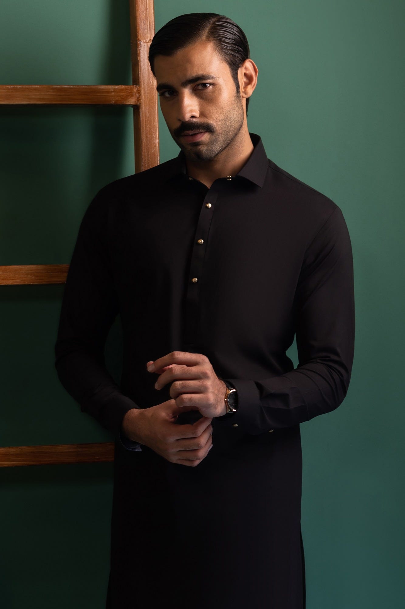 LIBAS-E-YOUSAF BLACK eastern wear Wash & Wear